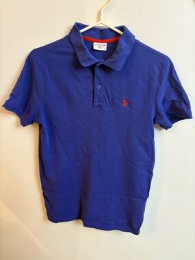 U.S. Polo Assn. Royal Blue Polo with Red Logo medium
